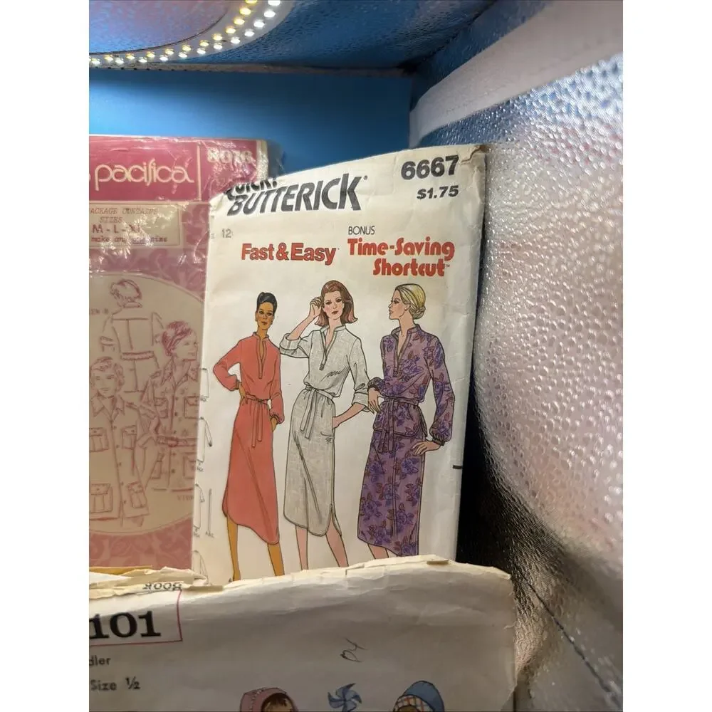 14 Vintage 1960'S /70/80s Sewing Patterns Dresses Blouses Kids Patterns & More